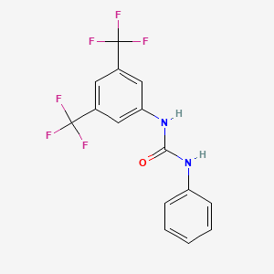 molecular formula C15H10F6N2O B11944993 N-[3,5-bis(trifluoromethyl)phenyl]-N'-phenylurea CAS No. 6528-01-4