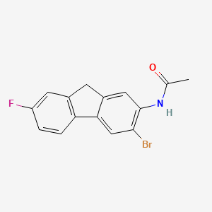 molecular formula C15H11BrFNO B11944999 n-(3-Bromo-7-fluoro-9h-fluoren-2-yl)acetamide CAS No. 1682-42-4