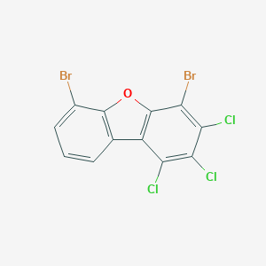 molecular formula C12H3Br2Cl3O B011945 4,6-Dibromo-1,2,3-trichlorodibenzofuran CAS No. 107227-53-2