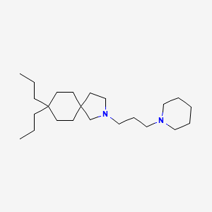 molecular formula C23H44N2 B1194501 2-(3-(1-Piperidinyl)propyl)-8,8-dipropyl-2-azaspiro(4.5)decane CAS No. 123018-48-4