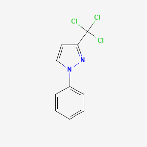 molecular formula C10H7Cl3N2 B11945015 1-Phenyl-3-(trichloromethyl)pyrazole CAS No. 83959-41-5