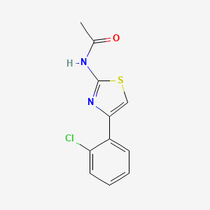 molecular formula C11H9ClN2OS B11945021 N-[4-(2-chlorophenyl)-1,3-thiazol-2-yl]acetamide 
