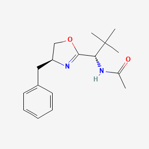 molecular formula C17H24N2O2 B11945077 N-((S)-1-((S)-4-Benzyl-4,5-dihydrooxazol-2-yl)-2,2-dimethylpropyl)acetamide 