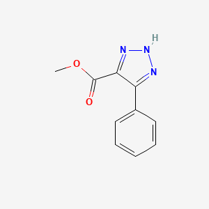 molecular formula C10H9N3O2 B11945093 methyl 4-phenyl-1H-1,2,3-triazole-5-carboxylate CAS No. 6451-84-9