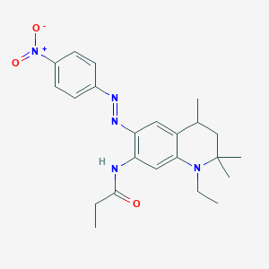 molecular formula C23H29N5O3 B11945094 N-(1-Ethyl6(4-nitrophenylazo)1234tetrahydro-224trimethyl-7-quinolyl)rpopionamide CAS No. 1097926-46-9