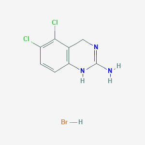 molecular formula C8H8BrCl2N3 B119451 2-Amino-5,6-dichloro-3,4-dihydroquinazoline Hydrobromide CAS No. 327602-34-6