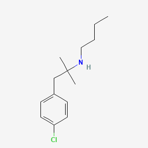 molecular formula C14H22ClN B1194510 Benzeneethanamine, N-butyl-4-chloro-alpha,alpha-dimethyl- CAS No. 78558-95-9