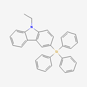 molecular formula C32H27NSi B11945109 9-Ethyl-3-(triphenylsilyl)carbazole CAS No. 18834-05-4