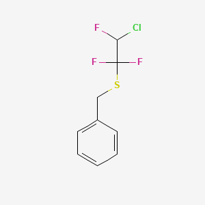 molecular formula C9H8ClF3S B1194511 苯，(((2-氯-1,1,2-三氟乙基)硫代)甲基)- CAS No. 82789-49-9