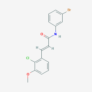 molecular formula C16H13BrClNO2 B11945146 N-(3-Bromophenyl)-3-(2-chloro-3-methoxyphenyl)-2-propenamide CAS No. 853350-12-6