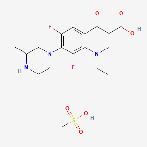 molecular formula C18H23F2N3O6S B1194515 Lomefloxacin mesylate CAS No. 114394-67-1