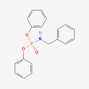 molecular formula C19H18NO3P B11945200 Benzyl-phosphoramidic acid diphenyl ester CAS No. 33985-75-0