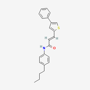 molecular formula C23H23NOS B11945217 N-(4-Butylphenyl)-3-(4-phenyl-2-thienyl)-2-propenamide CAS No. 853348-18-2