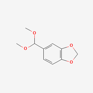molecular formula C10H12O4 B11945249 1,3-Benzodioxole, 5-(dimethoxymethyl)- CAS No. 59259-90-4