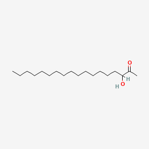 molecular formula C18H36O2 B1194525 2-Octadecanone, 3-hydroxy- CAS No. 57419-49-5