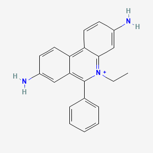 molecular formula C21H20N3+ B1194527 Ethidium CAS No. 3546-21-2