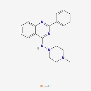 molecular formula C19H22BrN5 B11945304 N-(4-Methyl-1-piperazinyl)-2-phenyl-4-quinazolinamine hydrobromide CAS No. 853344-24-8