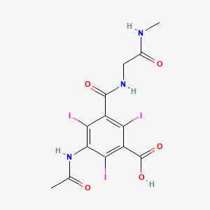 molecular formula C13H12I3N3O5 B1194531 Ioglicic acid CAS No. 49755-67-1
