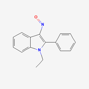 molecular formula C16H14N2O B11945358 1-Ethyl-3-nitroso-2-phenylindole CAS No. 53603-64-8