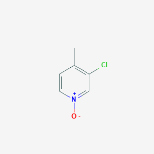 molecular formula C6H6ClNO B11945369 Pyridine, 3-chloro-4-methyl-, 1-oxide CAS No. 52313-60-7