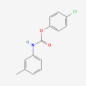 molecular formula C14H12ClNO2 B11945373 4-Chlorophenyl m-tolylcarbamate CAS No. 96445-19-1