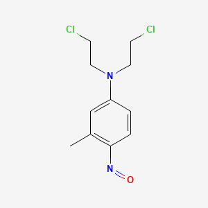 molecular formula C11H14Cl2N2O B11945393 N,N-Bis(2-chloroethyl)-3-methyl-4-nitrosoaniline CAS No. 5520-25-2