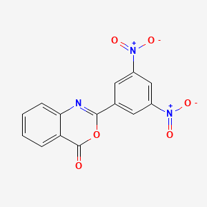 molecular formula C14H7N3O6 B11945434 4H-3,1-Benzoxazin-4-one, 2-(3,5-dinitrophenyl)- CAS No. 68490-45-9