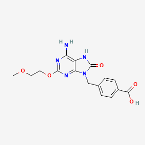 molecular formula C16H17N5O5 B1194546 TLR7 agonist T7 CAS No. 1062444-54-5
