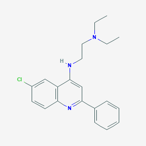 molecular formula C21H24ClN3 B11945505 N1-(6-Chloro-2-phenylquinolin-4-yl)-N2,N2-diethylethane-1,2-diamine CAS No. 853310-79-9