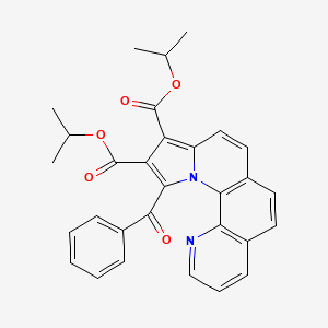 molecular formula C30H26N2O5 B11945592 Diisopropyl 11-benzoylpyrrolo(1,2-A)(1,10)phenanthroline-9,10-dicarboxylate CAS No. 404824-70-0