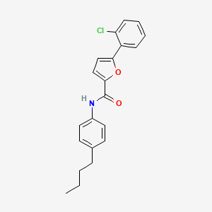 molecular formula C21H20ClNO2 B11945596 N-(4-butylphenyl)-5-(2-chlorophenyl)-2-furamide CAS No. 618400-77-4