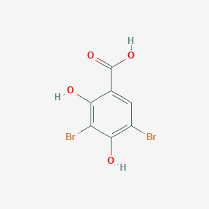 molecular formula C7H4Br2O4 B11945624 3,5-Dibromo-2,4-dihydroxybenzoic acid CAS No. 3147-46-4
