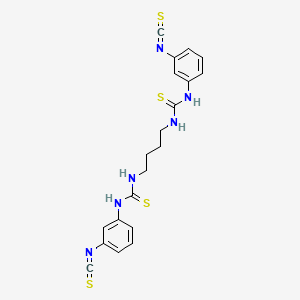 molecular formula C19H17ClF5NO4S2 B1194565 N-[4-(4-氯苯基)磺酰基-4-(2,5-二氟苯基)环己基]-1,1,1-三氟甲磺酰胺 CAS No. 677772-84-8