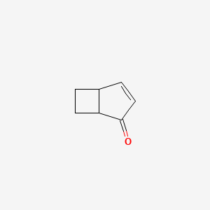 molecular formula C7H8O B11945675 Bicyclo[3.2.0]hept-3-en-2-one CAS No. 19093-11-9