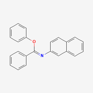 molecular formula C23H17NO B11945683 N-(alpha-Phenoxybenzylidene)-2-naphthylamine CAS No. 1934-90-3
