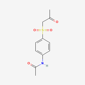 molecular formula C11H13NO4S B11945702 N-[4-(2-oxopropylsulfonyl)phenyl]acetamide CAS No. 4999-02-4