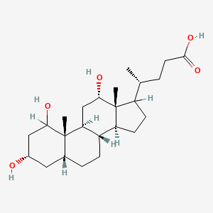 molecular formula C24H40O5 B1194574 1β-Hydroxydeoxycholic Acid 
