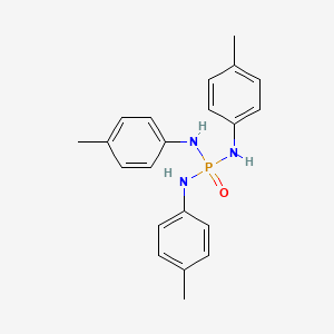 molecular formula C21H24N3OP B11945742 Phosphoric triamide, N,N',N''-tris(4-methylphenyl)- CAS No. 31160-10-8