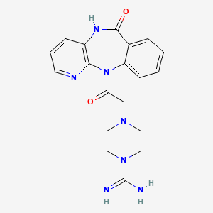 molecular formula C19H21N7O2 B1194575 Guanylpirenzepine 