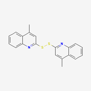 molecular formula C20H16N2S2 B11945753 4-Methyl-2-quinolyl disulfide CAS No. 66546-28-9