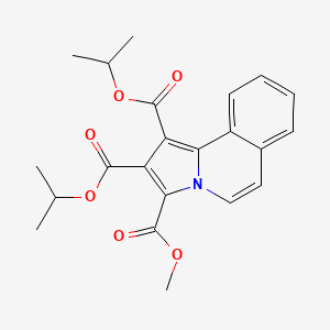 molecular formula C22H23NO6 B11945759 1,2-Diisopropyl 3-methyl pyrrolo[2,1-a]isoquinoline-1,2,3-tricarboxylate CAS No. 853319-30-9