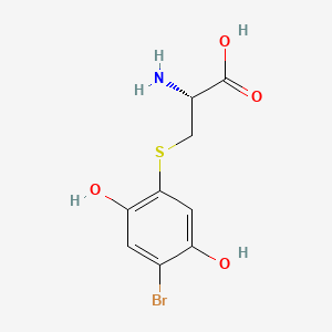 molecular formula C9H10BrNO4S B1194577 S-(4-Bromo-2,5-dihydroxyphenyl)-L-cysteine CAS No. 126128-51-6