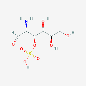 molecular formula C6H13NO8S B1194579 [(2R,3R,4R,5R)-2-amino-4,5,6-trihydroxy-1-oxohexan-3-yl] hydrogen sulfate CAS No. 76330-20-6