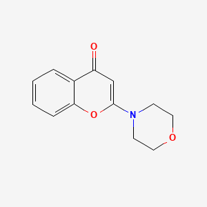 molecular formula C13H13NO3 B1194580 2-(4-Morpholinyl)-4H-1-benzopyran-4-one CAS No. 130735-56-7