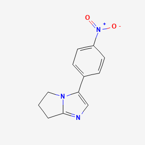 molecular formula C12H11N3O2 B11945813 3-(4-nitrophenyl)-6,7-dihydro-5H-pyrrolo[1,2-a]imidazole 