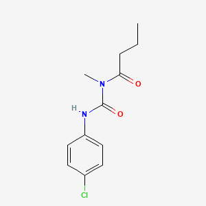 molecular formula C12H15ClN2O2 B11945817 1-Butyryl-3-(4-chlorophenyl)-1-methylurea CAS No. 115956-75-7