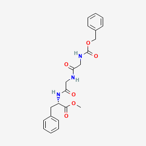 molecular formula C22H25N3O6 B11945821 Carbobenzyloxyglycylglycyl-L-phenylalanine methyl ester CAS No. 15027-03-9