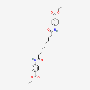 molecular formula C28H36N2O6 B11945854 Ethyl 4-[[10-(4-ethoxycarbonylanilino)-10-oxodecanoyl]amino]benzoate CAS No. 77292-19-4