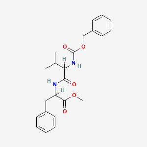 molecular formula C23H28N2O5 B11945883 Methyl 2-(2-(((benzyloxy)carbonyl)amino)-3-methylbutanamido)-3-phenylpropanoate 