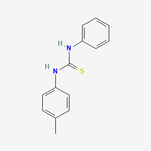 molecular formula C14H14N2S B11945887 Carbanilide, 4-methylthio- CAS No. 1145-66-0